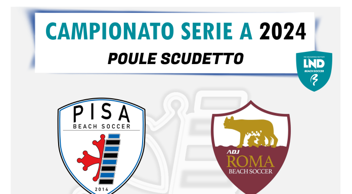 Lenergy Pisa BS – Roma BS alle ore 16:00